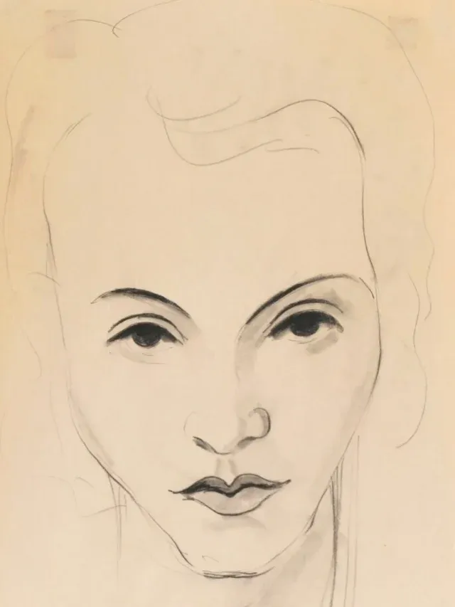 Magnétique . Francis PICABIA (1879-1953). Portrait de femme, circa 1940. Fusain et estompe sur papier. Signé en bas à gauche.…